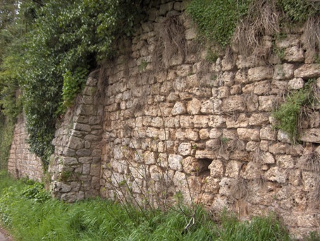 Mura e contrafforti del castello di Selva dei Muli - Frosinone